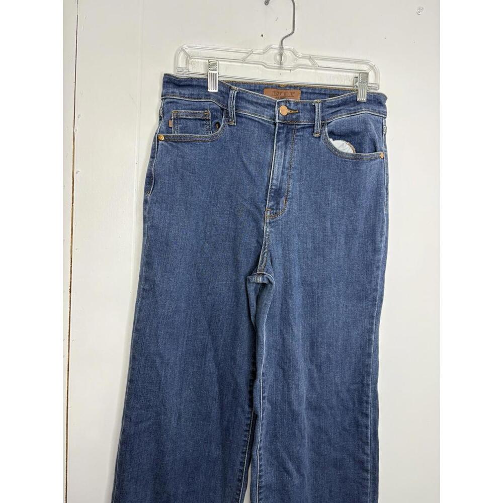 Judy Blue Jeans Womens 30 Wide Leg Stretch High Rise Modest Modern Office - Picture 3 of 8